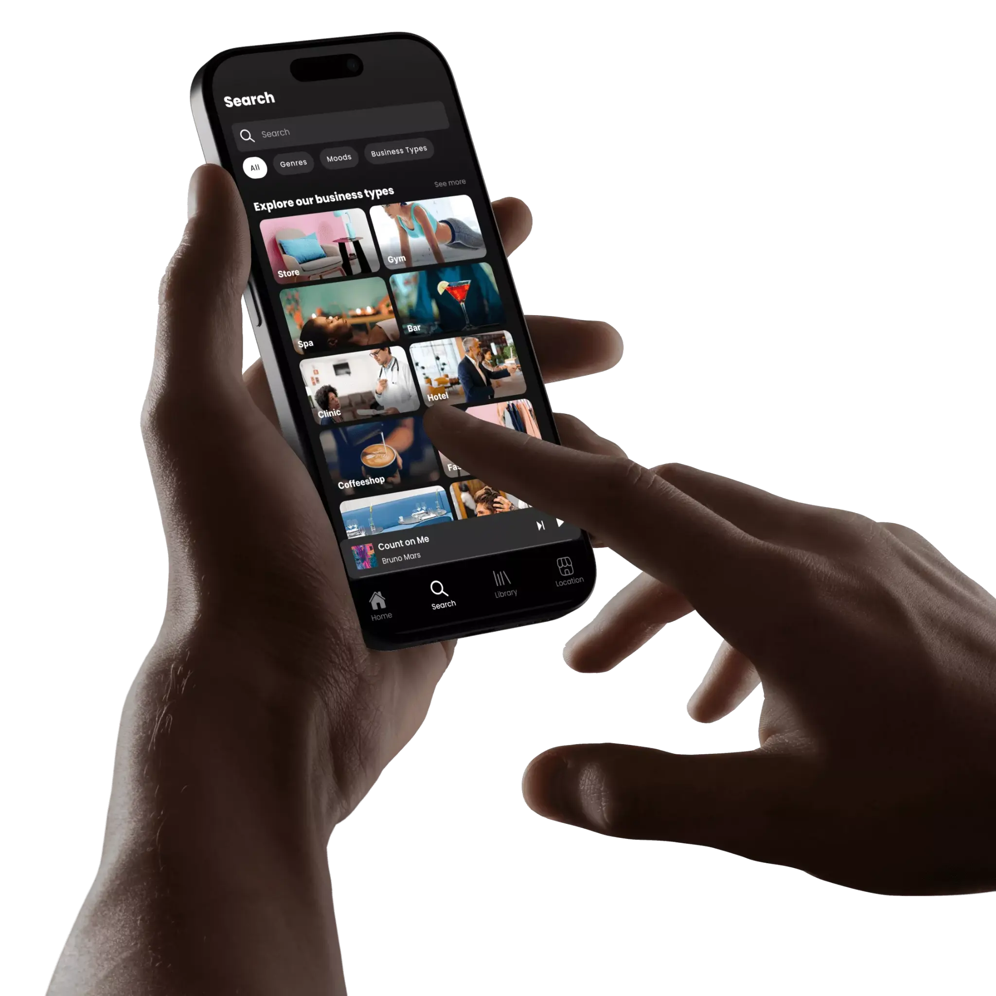 Soundsuit app — role-based music access for staff