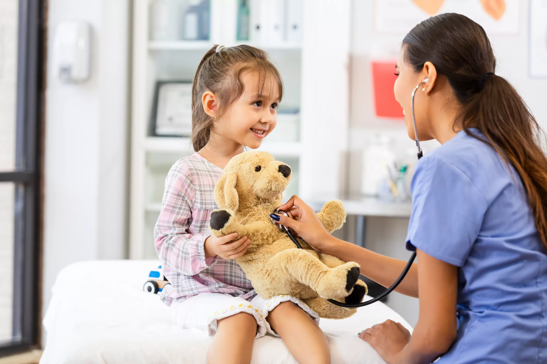 Calm patient consultation in a doctor's office