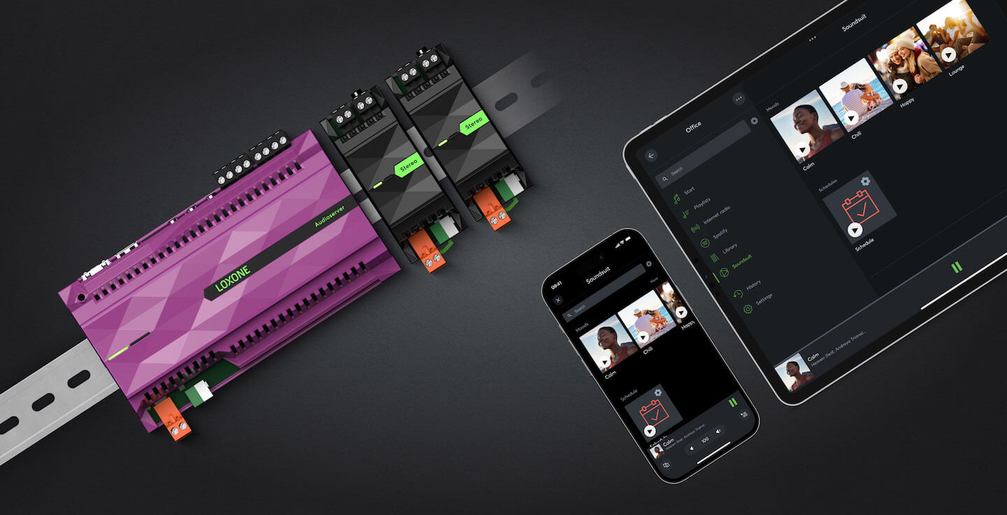 Loxone smart building audio system with Soundsuit