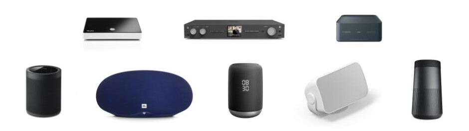 chromecast compatible speakers and adapters to stream music in business store cafe pub restaurant gym