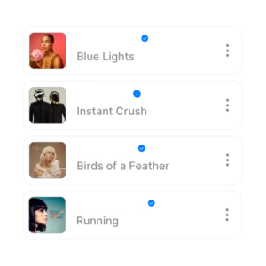 Soundsuit create own playlist playlists song-by-song